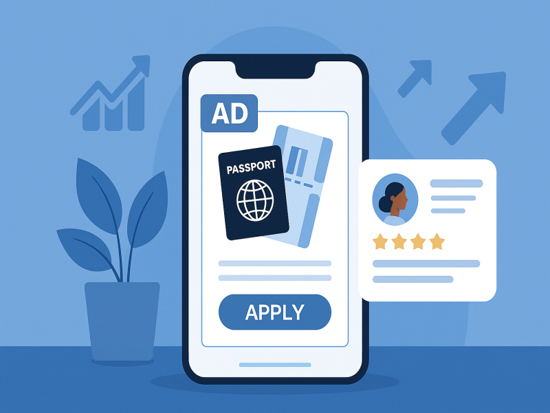 مزایای تبلیغات درون برنامه ای برای شرکت های مهاجرتی