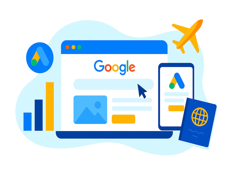 چطور با گوگل ادز شرکت مهاجرتی از رقبا پیشی بگیریم؟